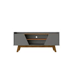 Marcus Mid-Century Modern 4 Shelf TV Stand for TVs up to 55": Entertainment Center - Manhattan Comfort
