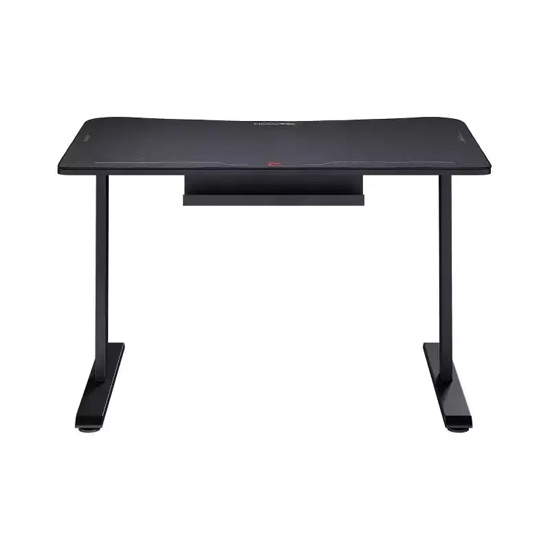 Bureau de gamer RESPAWN 1048 noir : structure métallique robuste, surface en MDF, sans rangement, assemblage par un adulte requis