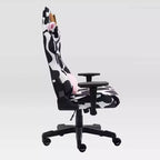 Fauteuil de jeu Ts85 Cow Print Luxx Series Cow - Techni Sport : Rembourrage en velours, mousse à mémoire de forme, réglable