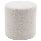Kinwell Pouf Ottoman Blanc 18 po