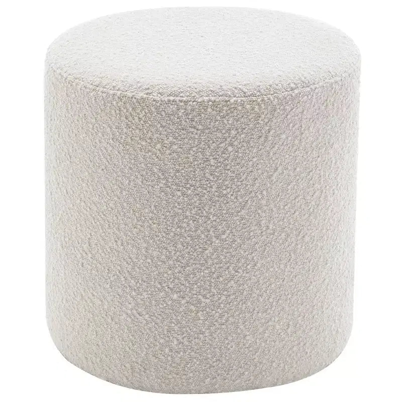 Kinwell Pouf Ottoman Blanc 18 po