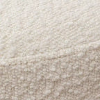 Kinwell Pouf Ottoman Blanc 18 po