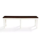 Banc de salle à manger Shelby blanc - Crosley : bois dur traditionnel, finition antique, 2 places, forme rectangulaire massive, capacité de 136 kg