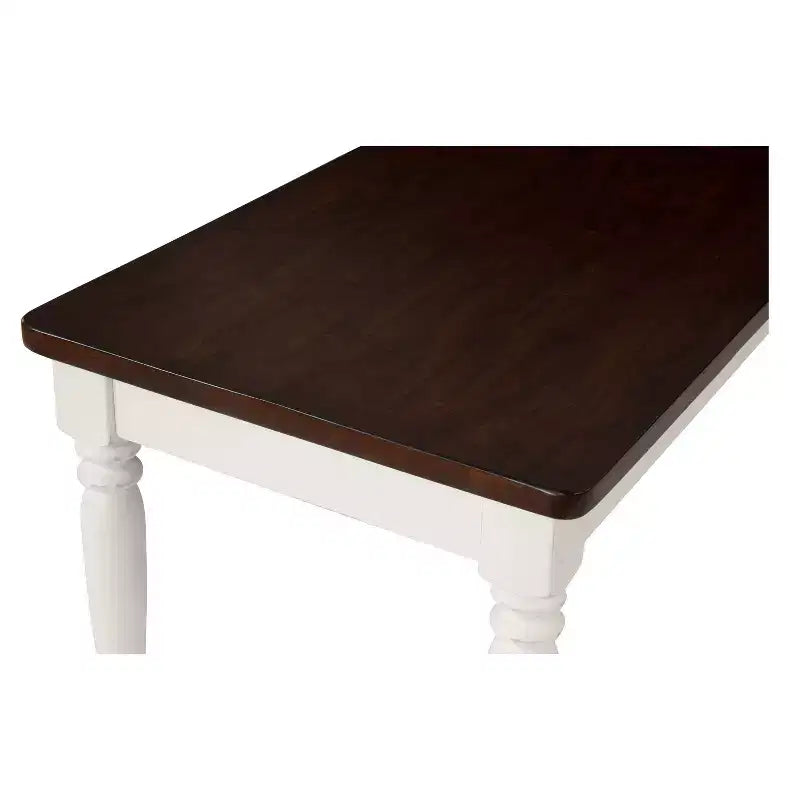 Banc de salle à manger Shelby blanc - Crosley : bois dur traditionnel, finition antique, 2 places, forme rectangulaire massive, capacité de 136 kg