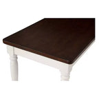 Banc de salle à manger Shelby blanc - Crosley : bois dur traditionnel, finition antique, 2 places, forme rectangulaire massive, capacité de 136 kg