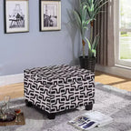 Geometric Star Storage Ottoman - Ore International