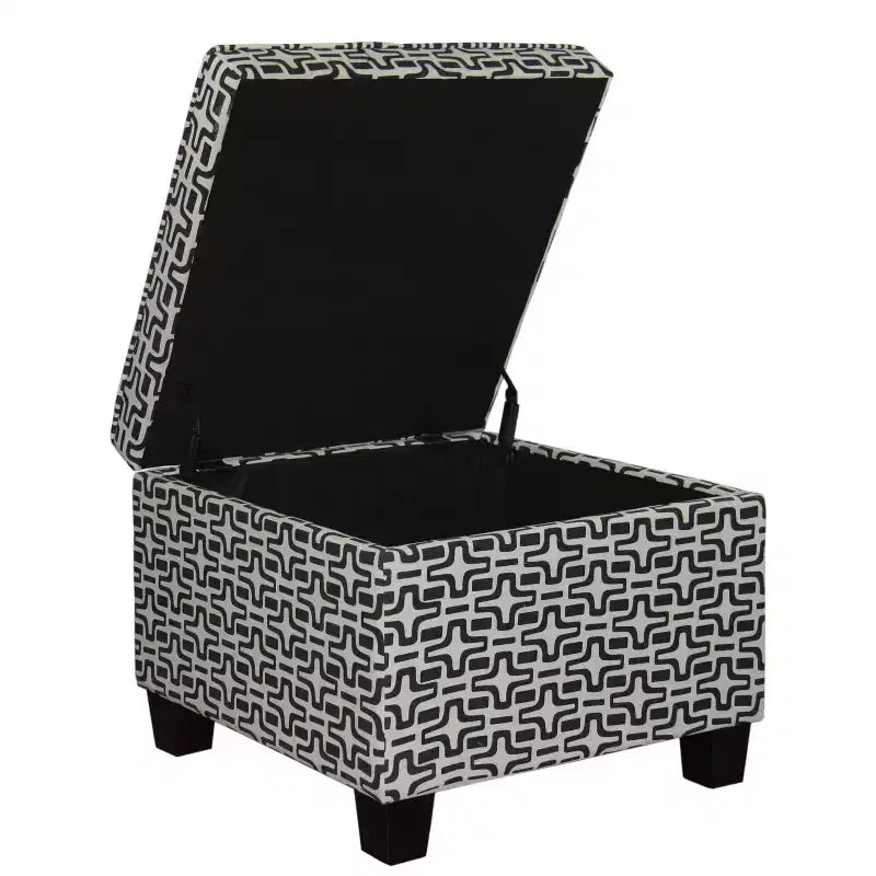 Pouf de rangement étoile géométrique - Ore International