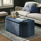 Banc de rangement orné d'inspiration vintage en velours texturé découpé - Threshold™ conçu avec Studio McGee