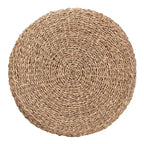 Repose-pieds ottoman en jonc de mer naturel marron bali & pari Wickham