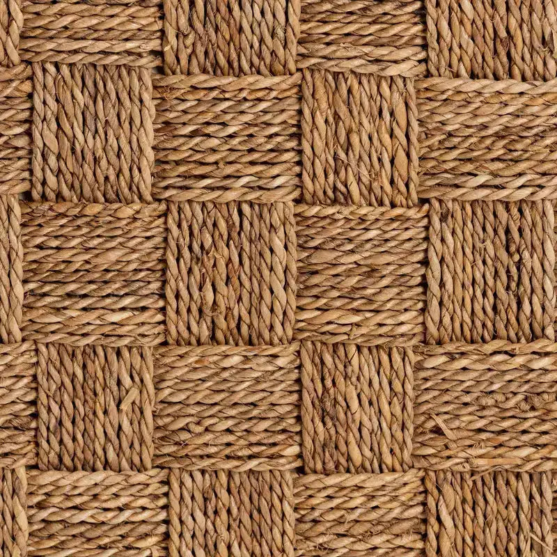 bali &amp; pari Banc d'appoint Cipally en jonc de mer et bois d'acajou naturel