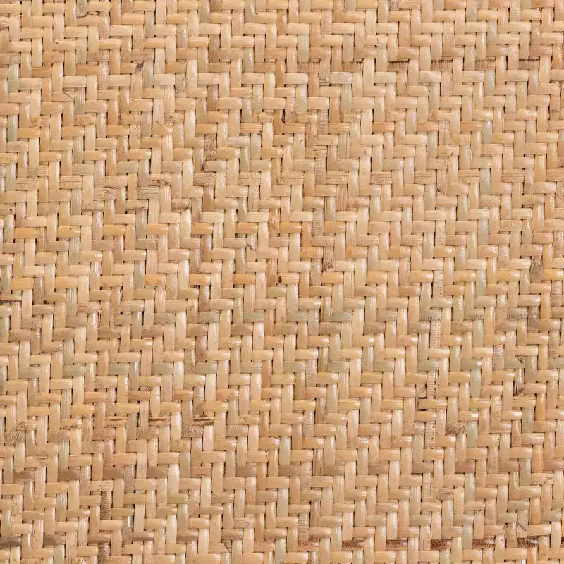 Lot de 2 chaises de salle à manger Tartan en rotin tressé et bois marron - Baxton Studio : Structure en hêtre, aucun assemblage requis