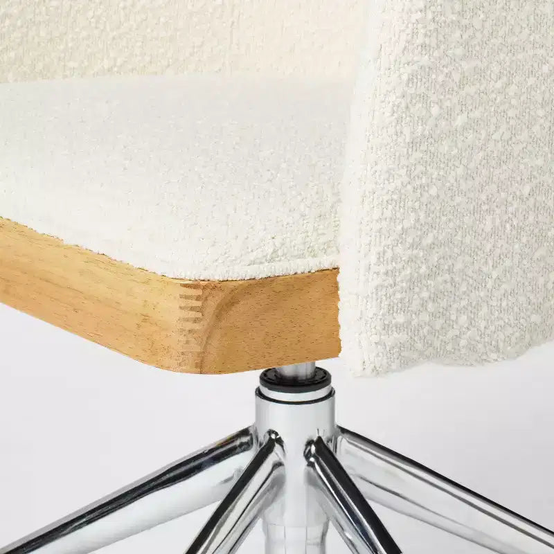 Fauteuil de bureau rembourré à hauteur réglable crème - Threshold™ conçu avec Studio McGee