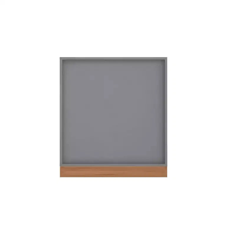 29,92" Meuble Cornelia Gris/Naturel - Manhattan Comfort : Meuble de rangement et bibliothèque polyvalents