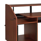 Étagère décorative Annette 71 po Naturel et Noir - Acme Furniture : Cadre en métal, Surface en bois composite, Étagère de rangement ouverte