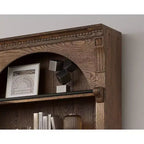 Meuble Martin Bibliothèque murale haute traditionnelle de 94 po, collection Stratton, marron : Étagère en bois à 5 niveaux, aucun assemblage requis