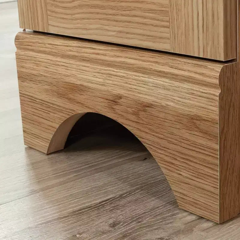 Bureau informatique Sauder en chêne Timber : Meuble de bureau de style vintage avec tiroir de rangement et cadre en MDF