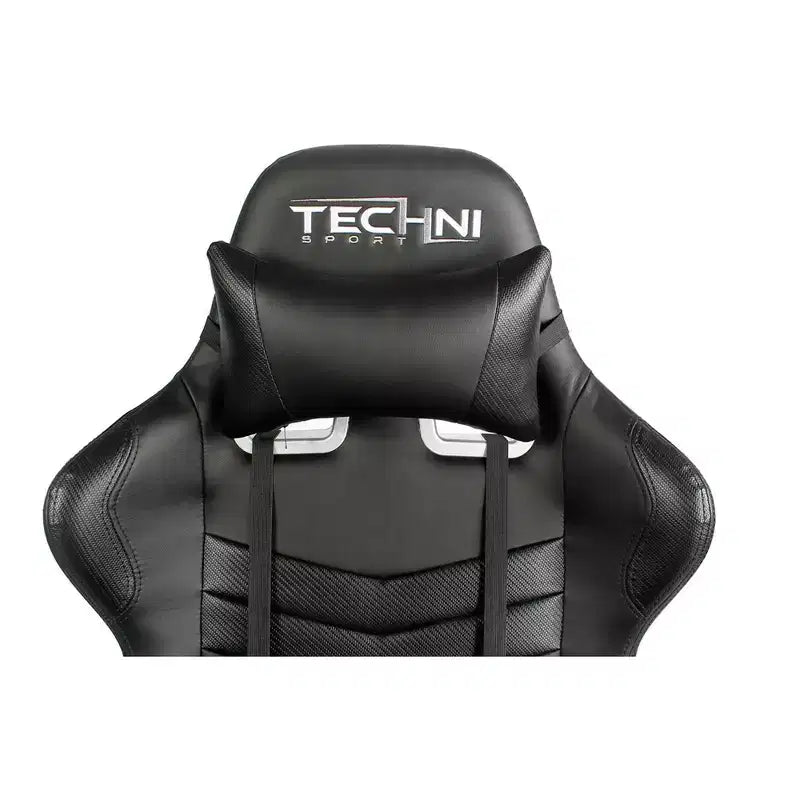 Ts-5100 Chaise de jeu vidéo ergonomique à dossier haut style course - Techni Sport : Pivotante, réglable