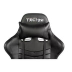 Ts-5100 Chaise de jeu vidéo ergonomique à dossier haut style course - Techni Sport : Pivotante, réglable