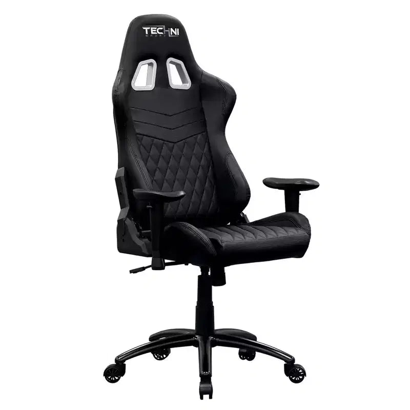 Ts-5100 Chaise de jeu vidéo ergonomique à dossier haut style course - Techni Sport : Pivotante, réglable
