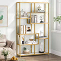 LITTLE TREE 70.86" 5 Tier Etagere Bookcase White/Gold