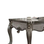 Bureau de direction Versailles Platine antique - Acme Furniture : Surface en placage, cadre en bois, rangement fermé