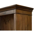 Bibliothèque ouverte traditionnelle en bois Porter de 74 po marron - Martin Furniture : Vintage Herringbone, aucun assemblage requis