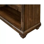 Bibliothèque ouverte traditionnelle en bois Porter de 74 po marron - Martin Furniture : Vintage Herringbone, aucun assemblage requis