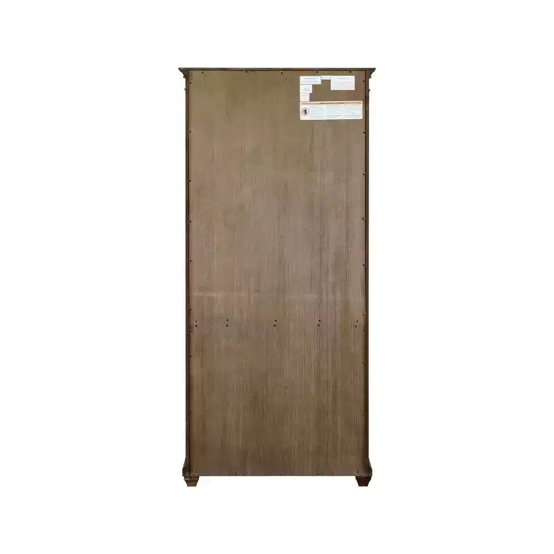 Bibliothèque ouverte traditionnelle en bois Porter de 74 po marron - Martin Furniture : Vintage Herringbone, aucun assemblage requis