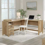 Bureau en L Sauder Rosedale Ranch avec tiroir classeur Chêne Timber