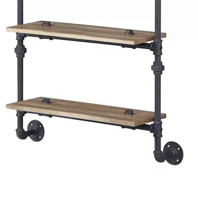 Étagère décorative Brantley de 47 po au fini chêne et noir sablé - Acme Furniture