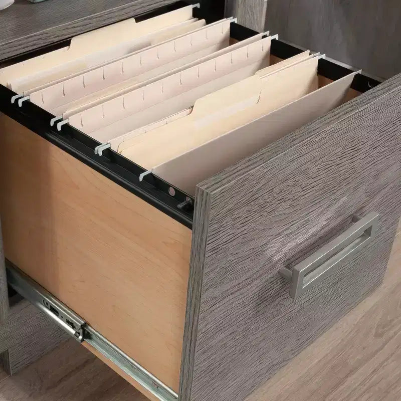 Bureau de jardin Sauder Hayes en chêne cendré