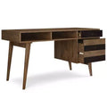 Wright Desk with Side Drawers & File Storage, Mid-Century Modern - WyndenHall