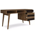 Wright Desk with Side Drawers & File Storage, Mid-Century Modern - WyndenHall