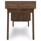 Bureau Wright avec tiroirs latéraux et rangement pour dossiers, moderne du milieu du siècle - WyndenHall