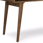 Bureau Wright avec tiroirs latéraux et rangement pour dossiers, moderne du milieu du siècle - WyndenHall