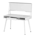 Bureau informatique avec rangement, huche et tableau magnétique - Techni Mobili