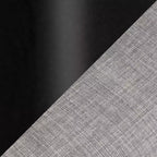 LumiSource Curvo Chaise de bureau à 4 branches en métal noir et tissu gris