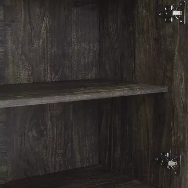 Lot de 2 étagères Jacobsen 204,5 cm frêne marron - Crosley : Rangement industriel, cadre en acier, placage bois