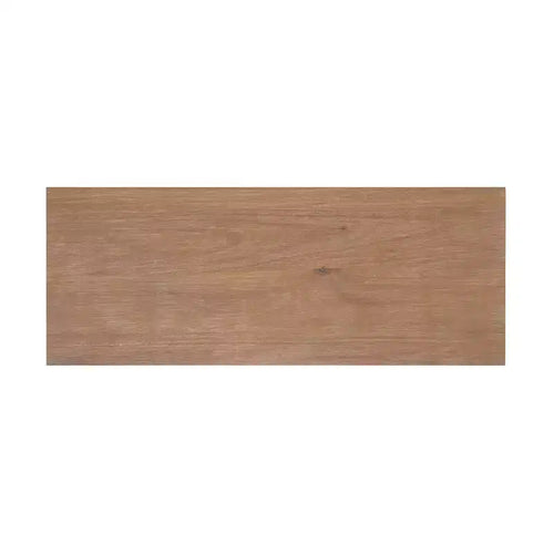 38" Wedeln 3-Shelf Mid-Century Modern Bookcase with Sliding Doors Natural Finish Wood - Powell