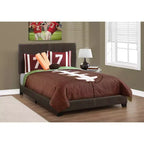 Lit double en cuir marron foncé - EveryRoom