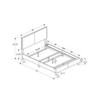 Lit double en cuir marron foncé - EveryRoom