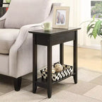 Table d'appoint Harper de Breighton Home avec rangement à plateau rabattable et étagère inférieure noire