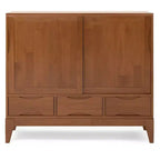 Armoire de rangement moyenne WyndenHall Pearson, brun teck