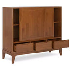 Armoire de rangement moyenne WyndenHall Pearson, brun teck