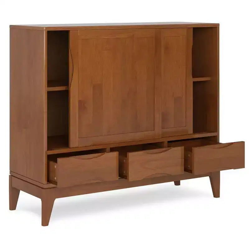 Armoire de rangement moyenne WyndenHall Pearson, brun teck