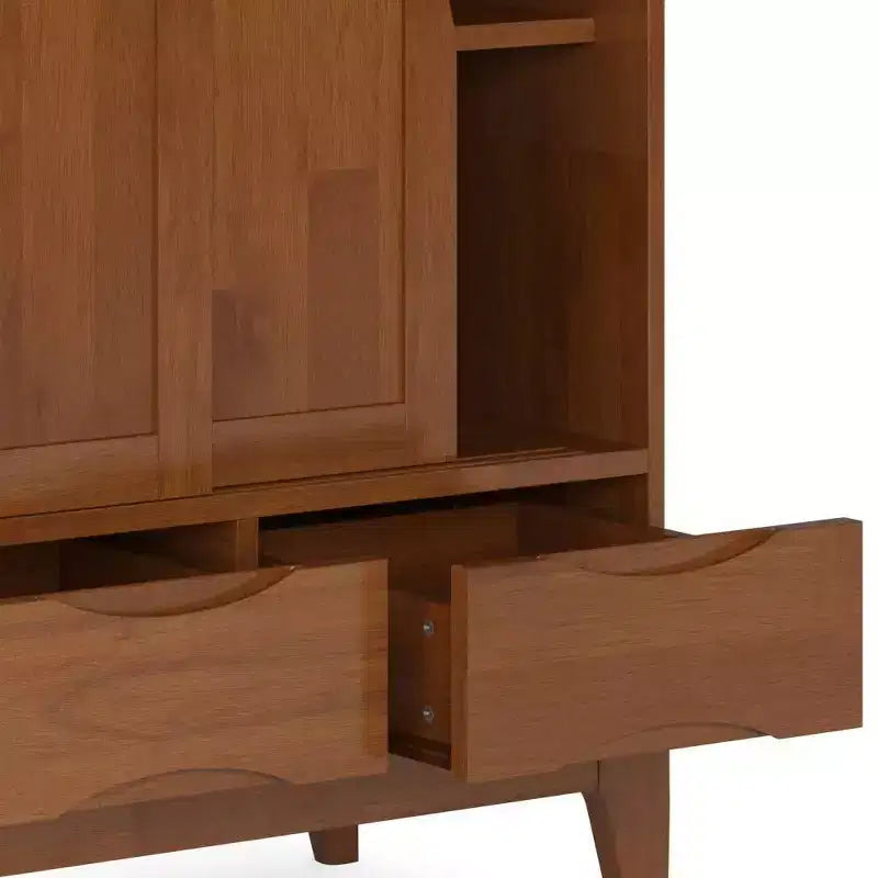 Armoire de rangement moyenne WyndenHall Pearson, brun teck