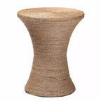 bali & pari Cady Table d'appoint en jonc de mer naturel brun