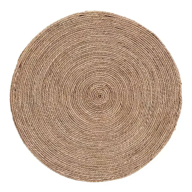 bali & pari Cady Table d'appoint en jonc de mer naturel brun