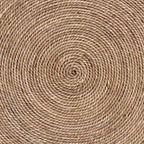 bali & pari Cady Table d'appoint en jonc de mer naturel brun