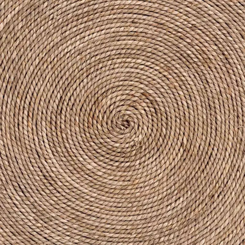 bali & pari Cady Table d'appoint en jonc de mer naturel brun